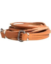 Ermanno Scervino - Brown Leather Silver Tone Buckle Waist Belt - Lyst