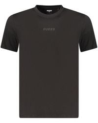 Guess - Black Organic Cotton Men T - Lyst