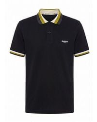Baldinini - Black Cotton Men Polo - Lyst