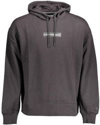 Calvin Klein - Black Cotton Men's Hoodie - Lyst