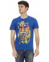 TRUSSARDI ACTION - Blue Cotton Men T - Lyst