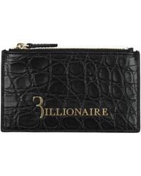 Billionaire Italian Couture - Black Crocodile Cardholder - Lyst