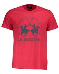 La Martina - Pink Cotton T - Lyst