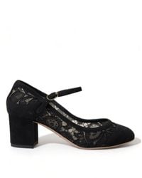 Dolce & Gabbana - Mary Jane Taormina Lace Pumps Shoes - Lyst