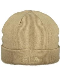 Fila - Beige Acrylic Men's Cap - Lyst