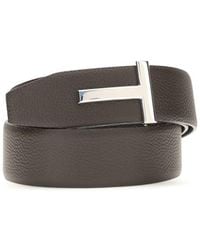 Tom Ford - Brown Calf Leather Bos Taurus Belt - Lyst