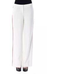 Byblos - White Polyester Pants - Lyst