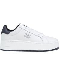 Tommy Hilfiger - White Leather Chunky Sneakers - Lyst