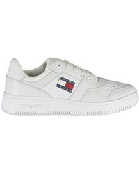 Tommy Hilfiger - White Leather Men Sneaker - Lyst