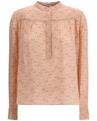 Kristina Ti - Light Pink Silk Pattern Shirt - Lyst