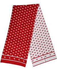 Dolce & Gabbana - Logo Print Foulard 201Cm X 40.5Cm Scarf - Lyst