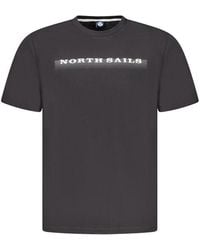 North Sails - Black Cotton Men's T - Lyst