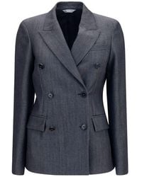 Balenciaga - Gray Wool Oves Aries Blazer - Lyst