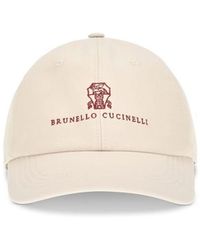 Brunello Cucinelli - Beige Cotton Cap (baseball Hat) - Lyst