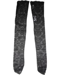 Dolce & Gabbana - Floral Lace Cotton Stretch Stockings Socks - Lyst
