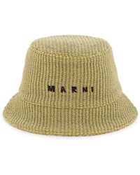 Marni - Raffia Effect Bucket Hat - Lyst