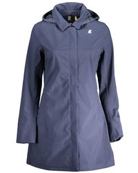 K-Way - Blue Polyester Jackets & Coat - Lyst