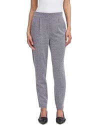Ichi - Blue Polyester Skinny Pants - Lyst
