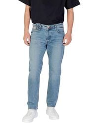 Jack & Jones - Blue Cotton Skinny Jean - Lyst