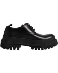 スニーカー DOLCE & GABBANA Black Crochet Lace-Up Shoes Dolce & Gabbana Crochet Lace-Up Shoes in Black for Men | Lyst