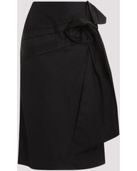 Simone Rocha - Black Pressed Rose Pencil Skirt - Lyst