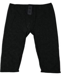 Dolce & Gabbana - Black Logo Lace Lingerie Cropped Tight Underwear - Lyst