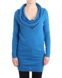 CoSTUME NATIONAL - Scoopneck Sweater Blue Sig11549 - Lyst