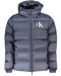 Calvin Klein - Blue Nylon Men's Jacket - Lyst