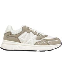 ARMANI EXCHANGE - Green Polyester Athletic Sneakers - Lyst