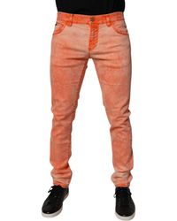 Dolce & Gabbana - Slimfit Acid Wash Jeans - Lyst