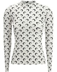 Marine Serre - White Polyamide Top - Lyst