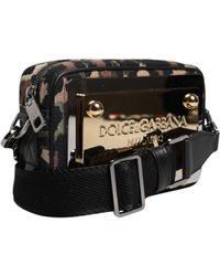 Dolce & Gabbana - Leopard Jacquard Dg Logo Crossbody Bag - Lyst