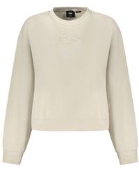 Vans - Beige Cotton Sweatshirt - Lyst