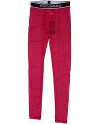 Dolce & Gabbana - Sheer Leggings Logo Waistband - Lyst