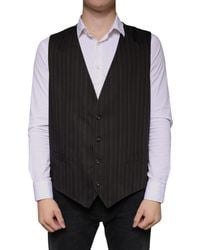 Dolce & Gabbana - Cotton Waistcoat Dress Formal Vest - Lyst