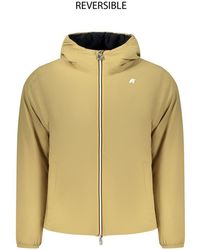 K-Way - Beige Nylon Men's Jacket - S - Lyst