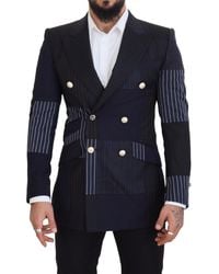Dolce & Gabbana - Elegant Slim-Fit Double Breasted Blazer - Lyst