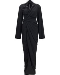 Rick Owens - Black Viscose Casual Dress - Lyst