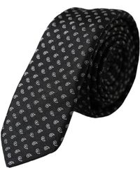 Dolce & Gabbana - Jacquard Patterned Silk Adjustable Tie - Lyst