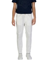 Jeckerson - White Cotton Jeans & Pant - Lyst