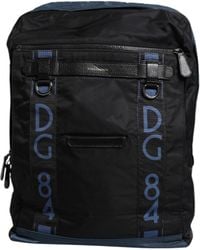 Dolce & Gabbana - Black Nylon Dg Logo School Backpack Men Bag - Lyst