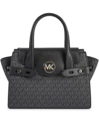 Michael Kors - Black Pvc Satchel Bag - Lyst