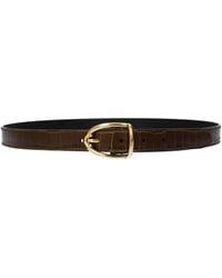 Tom Ford - Brown Leather Regular Belt - Lyst