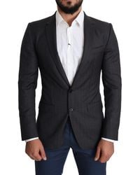 Dolce & Gabbana - Elegant Virgin Wool Martini Blazer - Lyst
