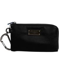 Dolce & Gabbana - Nylon Logo Plaque Keyring Pouch Clutch Bag - Lyst