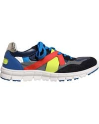 Dolce & Gabbana - Leather Suede Low Top Sneakers Shoes - Lyst
