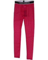 Dolce & Gabbana - Sheer Leggings Logo Waistband - Lyst