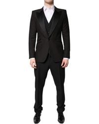 Dolce & Gabbana - Single Breasted Formal 3 Piece Suit - Lyst