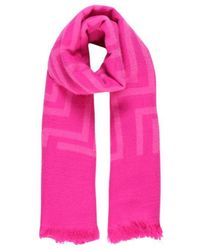 ONLY - Pink Marabou Scarf - Lyst