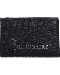 Billionaire Italian Couture - Blue Crocodile Cardholder - Lyst